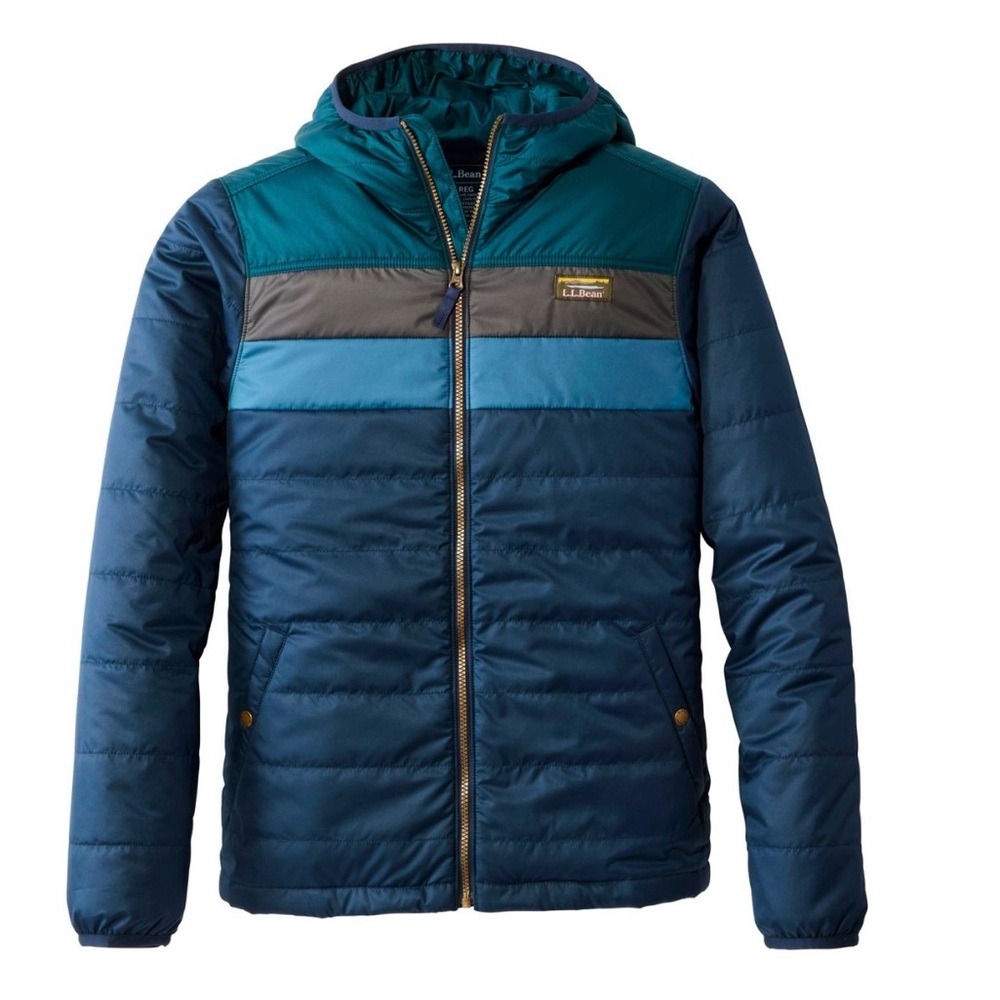 Men's Mountain Classic Puffer Hooded Jacket, Colorblock